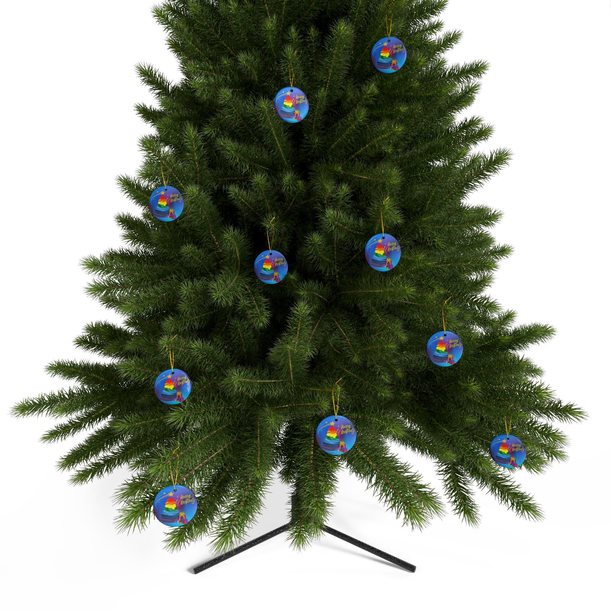 Ceramic Ornaments Pride Merry Christmas