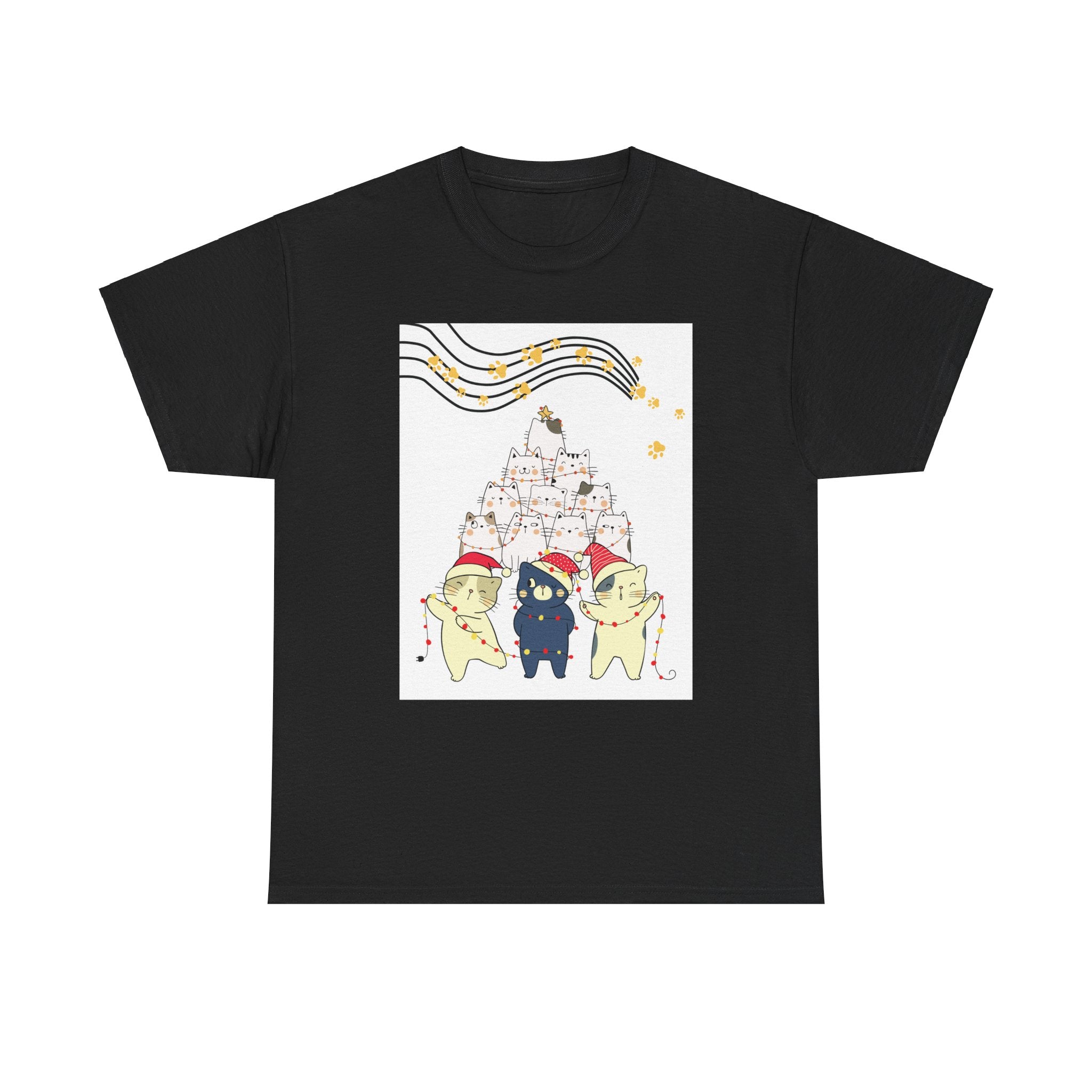 Cat lover Holiday design Unisex Heavy Cotton Tee