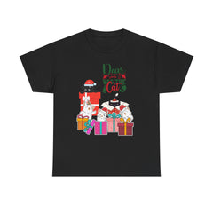 Christmas Cat Gifts T-Shirt — "Dear Santa it Was the Cat" Holiday Tee