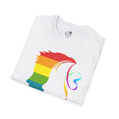 Pride Profile Silhouette T-Shirt — Rainbow LGBTQ+ Awareness Tee