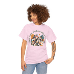 "Not All Family Members Walk on Two Feet" Cute Cat Family Graphic Tee