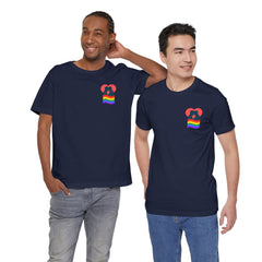 Pride Heart Tee 1— Rainbow Heart Graphic T-Shirt