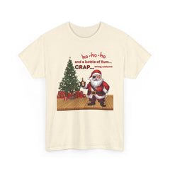 Santa “ho-ho-ho and a bottle of Rum…CRAP” Holiday Tee shirt