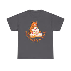 "I Want Some Jelly In My Belly"T-Shirt — Cute Cat Donut Design