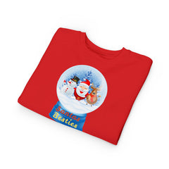 "Santa’s Besties" Snow Globe Holiday Toddler Sweatshirt