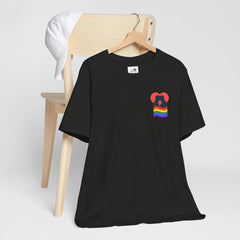 Pride Heart Tee 1— Rainbow Heart Graphic T-Shirt