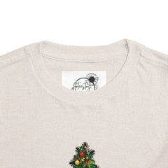 Toddler Tee — Cute Christmas Family Pets Under Festive Tree Holiday Shirt