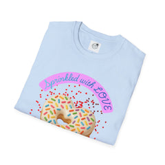 Sprinkled With Love Heart Donut Graphic Tee