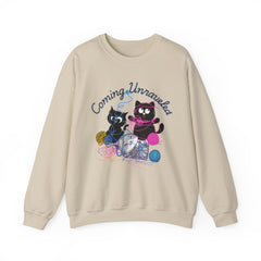 Cute Kittens with Yarn Coming Unraveled Cat Crewneck Sweatshirt