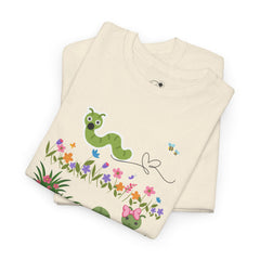 Cute Garden Worm Whimsical Springtime Tee
