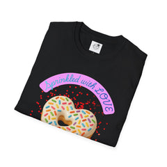 Sprinkled With Love Heart Donut Graphic Tee