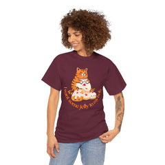 "I Want Some Jelly In My Belly"T-Shirt — Cute Cat Donut Design