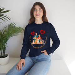 “Not All Family Members Walk on Two Feet” Pet-Loving Graphic Crewneck Sweatshirt