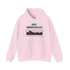 "Another Fine Day?" Cat Peeking Graphic Pullover Hoodie