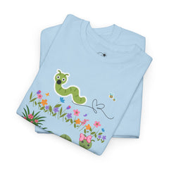 Cute Garden Worm Whimsical Springtime Tee