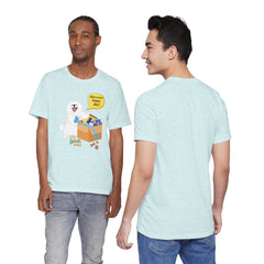 "Ohwoooo happy day!"  Happy Dog with treat delivery T‑Shirt — Pet Gift
