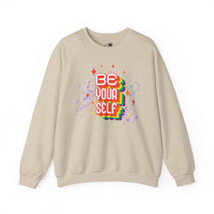 Be Yourself Rainbow Crewneck Sweatshirt