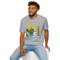 Funny Dinosaur Bathroom Humor T-Shirt