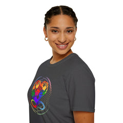 Autism Awareness, Pride Infinity Hands T-Shirt — Rainbow Neurodiversity Support Tee