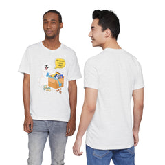 "Ohwoooo happy day!"  Happy Dog with treat delivery T‑Shirt — Pet Gift