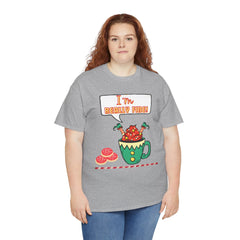 I'm Really Fine Tee — Cute Elf in a coffee cup Graphic T-Shirt
