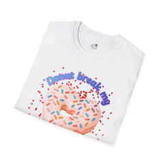 "Donut Break My Heart" Sprinkle Heart Donut Graphic Tshirt