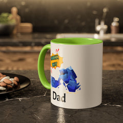 Dad Coffee Mug — "Crushin' SH!t" Blue Rock Gamer Mug (11oz & 15oz)