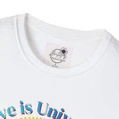 Love Is Universal T-Shirt — Rainbow Spiral Pride Tee
