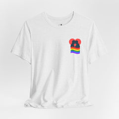 Pride Heart Pocket Tee — Rainbow LGBTQ+ Short Sleeve T-Shirt