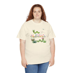 Cute Garden Worm Whimsical Springtime Tee