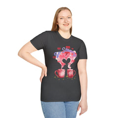So Steamy Coffee T‑Shirt — Cute Couples/Coffee Lover Tee