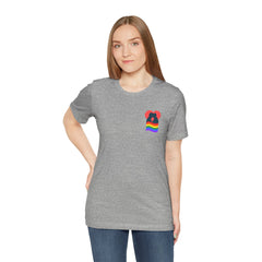Pride Heart Pocket Tee — Rainbow LGBTQ+ Short Sleeve T-Shirt