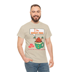 I'm Really Fine Tee — Cute Elf in a coffee cup Graphic T-Shirt
