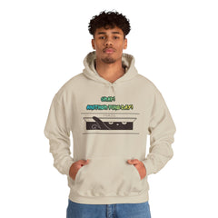 "Another Fine Day?" Cat Peeking Graphic Pullover Hoodie