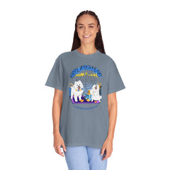 Hanukkah Dog T-Shirt — Cute Menorah & Dreidel Holiday Tee