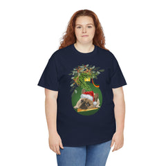 Christmas Pug Ornament and Mistletoe T-Shirt