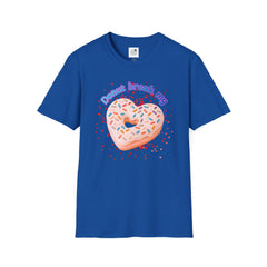 "Donut Break My Heart" Sprinkle Heart Donut Graphic Tshirt