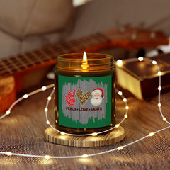 Christmas Scented Candles, Coconut Apricot Wax (4oz, 9oz)