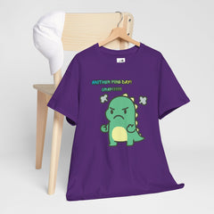 Angry Dino — "Another Fine Day! Crap!" Graphic Tee