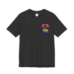 Pride Heart Tee 1— Rainbow Heart Graphic T-Shirt