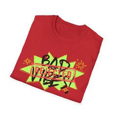 Bad Vibes Rejected T-Shirt — Neon Streetwear Graphic Tee