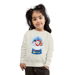 "Santa’s Besties" Snow Globe Holiday Toddler Sweatshirt