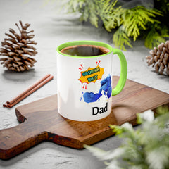 Dad Coffee Mug — "Crushin' SH!t" Blue Rock Gamer Mug (11oz & 15oz)