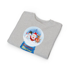 "Santa’s Besties" Snow Globe Holiday Toddler Sweatshirt