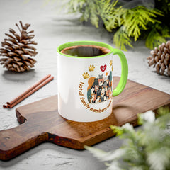 Cat Lover Mug – "Not all family members walk on two feet" Colorful 11oz/15oz Ceramic Mug