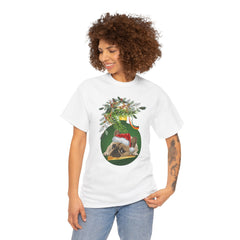 Christmas Pug Ornament and Mistletoe T-Shirt