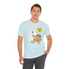 "Ohwoooo happy day!"  Happy Dog with treat delivery T‑Shirt — Pet Gift