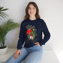 "Joy to the World" Holiday Knome Pullover Ornament Crewneck Sweatshirt