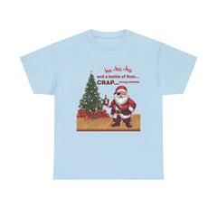 Santa “ho-ho-ho and a bottle of Rum…CRAP” Holiday Tee shirt