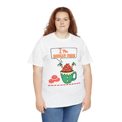 I'm Really Fine Tee — Cute Elf in a coffee cup Graphic T-Shirt